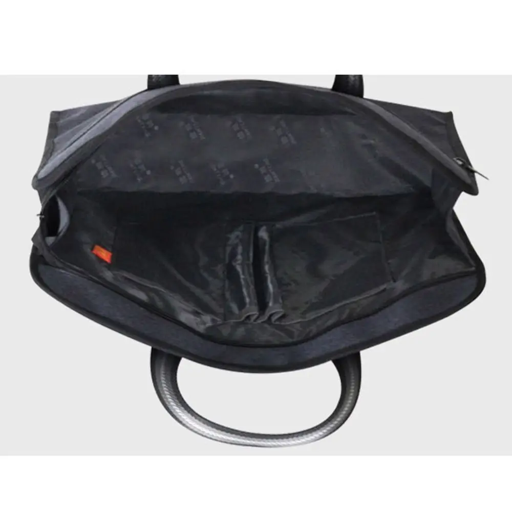 

Durable Waterproof A4 File Bag Multiple Compartments Large Capacity Canvas Briefcase Zipper Simple Business Storage Bag Students