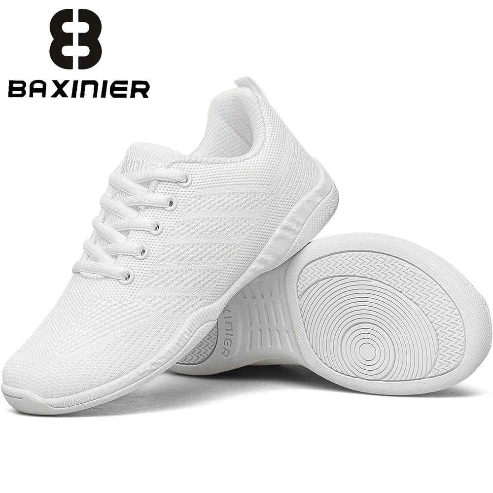 BAXINIER Ivory Spirit Kicks Unisex Roomy Forefoot Featherweight Teen Pep Rally Sport Artistic Drills Rhythm Shoe