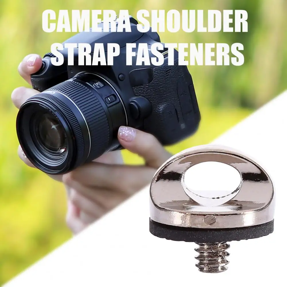 Durable Camera Screw Camera Neck Strap Screw Holder 1/4-inch Thread Quick-install Metal Adapter Ring Quick-release for Wrist