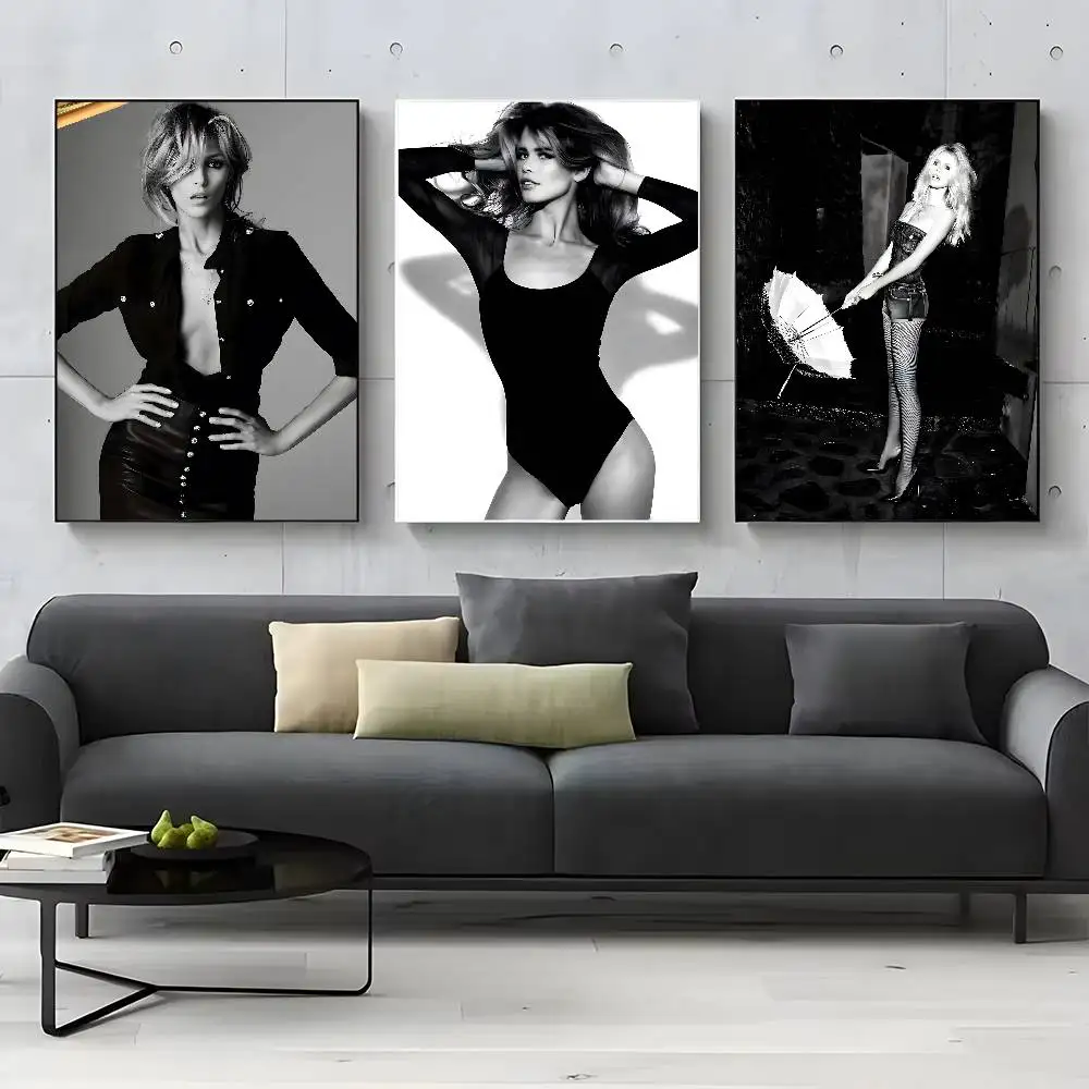 ملصق C-Claudia Schiffer عالي الدقة لديكور المنزل جدار لاصق مقاوم للماء وغرفة المعيشة المنزلية والديكور الجمالي