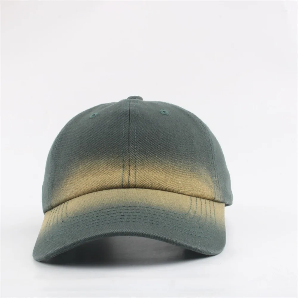 Quick Dry Gradient Color Baseball Cap Adjustable UV Protection Outdoor Sports Hat Ponycap Trucker Hat Breathable Snapback Hat