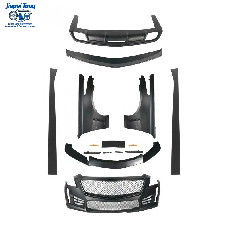 Reliable FOR Cadillac CTS-V (2013-2019) Fiberglass and Carbon Fiber Car Body Bumper Kit