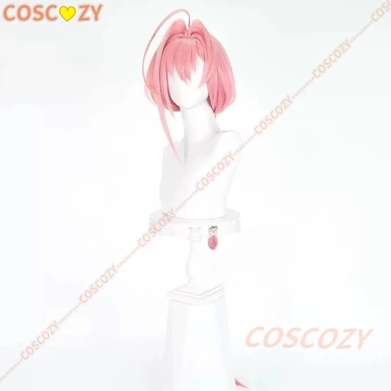 Talia Yang Cosplay Wig Anime Cyberpunk Edgerunners 2 Pink Long Braid with Ahoge Layered Bangs Heat Resistant Wigs Party Carnival