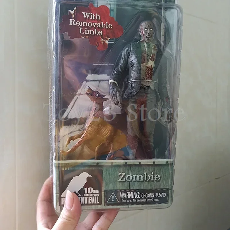 NECA Redfield Hunk Zombie with Dog Licker and Walker Chris Redfield Hunk Action Figure Model Toys