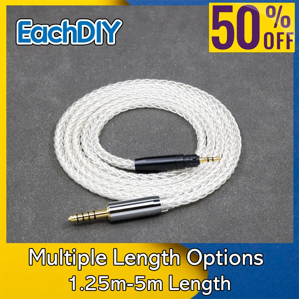 

8 Core 99% 7n Pure Silver Palladium Earphone Cable For Ultrasone Performance 820 880 Signature DXP PRO STUDIO 8782