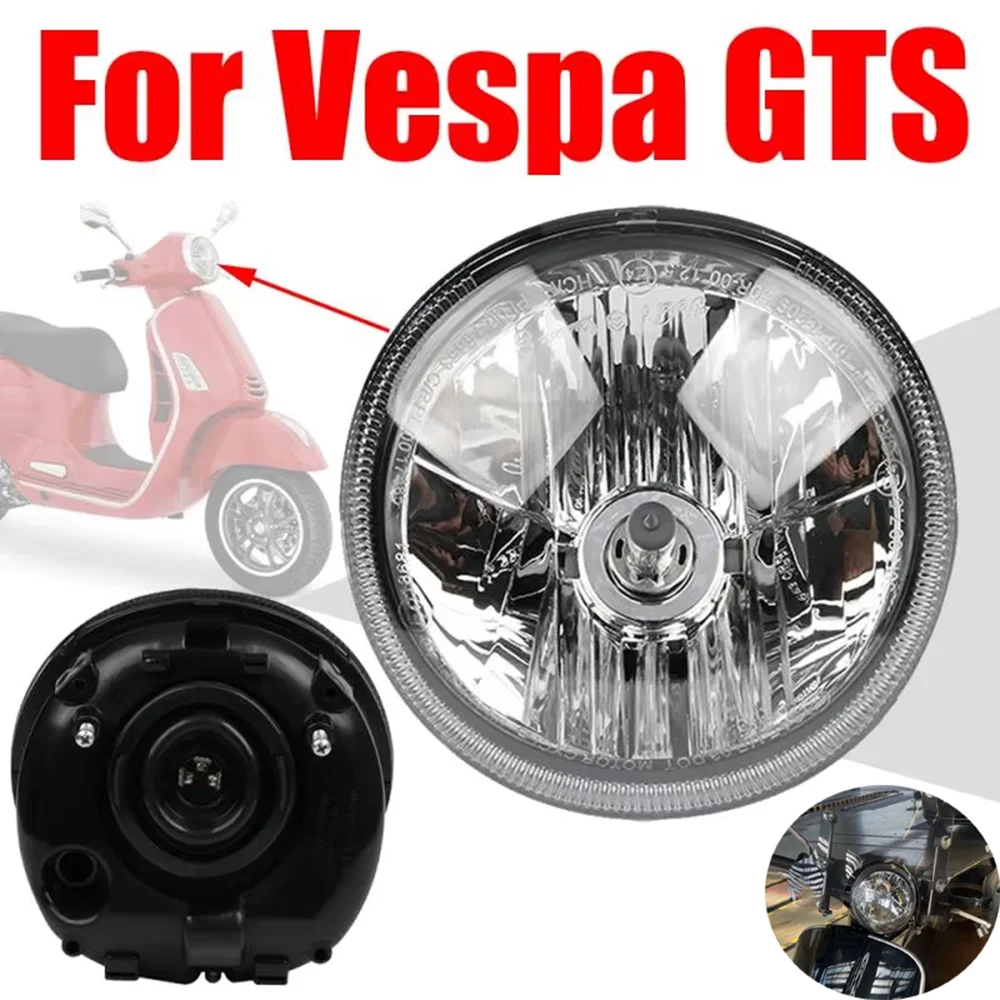 

For Vespa GTS 300 250 125 GT GTS300 GTS125 GTS250 Motorcycle Accessories Headlight Headlamp Assembly Front Head Light Lamp Parts