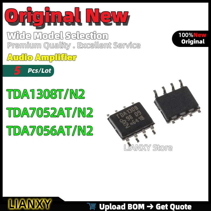 5Pcs SOIC-8 TDA1308…