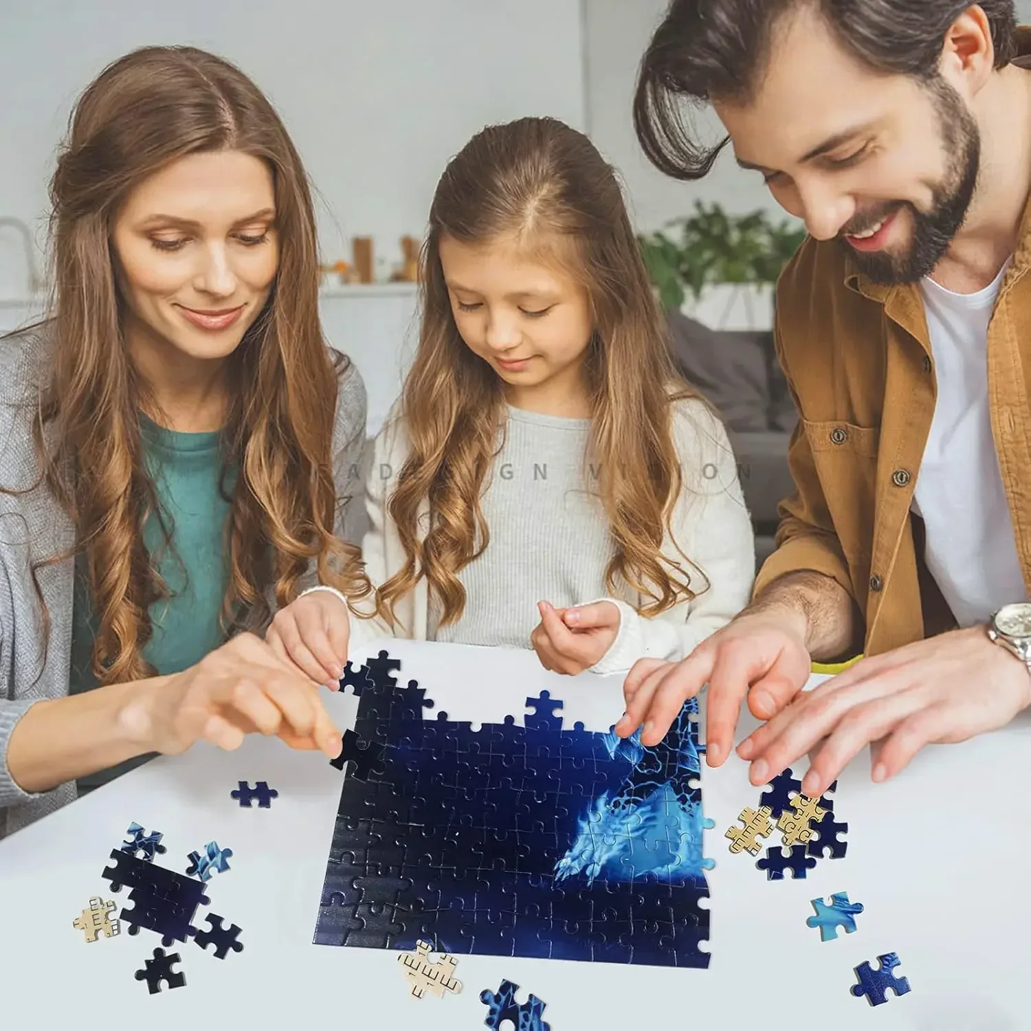 Holzpuzzle für Erwachsene, 1000/500/300 Teile, Drache in den Bergen, Puzzles für Spielzimmer, Schlafzimmer, Geburtstagsgeschenk, herausforderndes Spiel