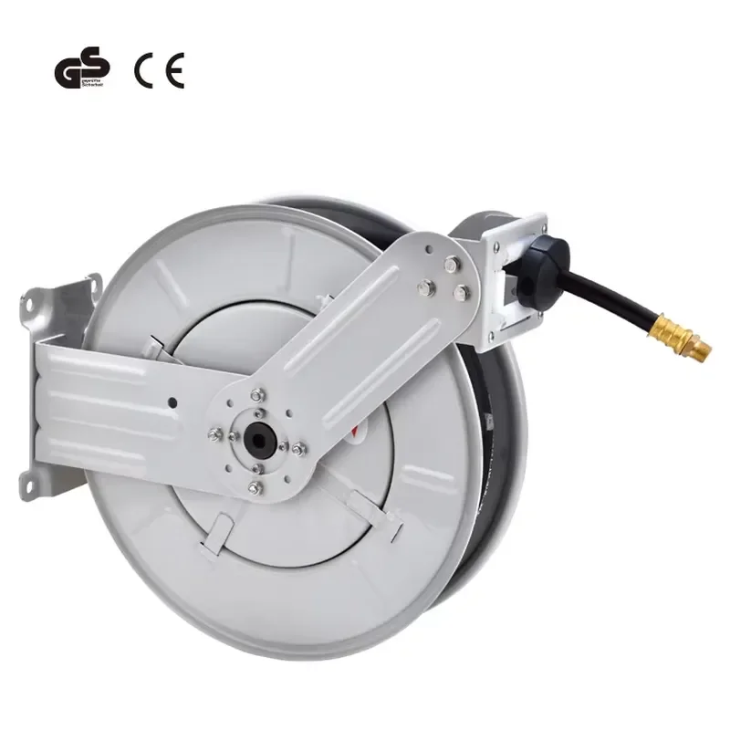 for DMECL Automatic Telescopic Steel Wall Mounted Hose Reel for Automotive Maintenance