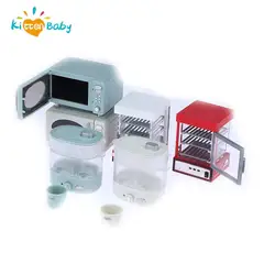 1:12 Dollhouse Miniature Micro-wave Oven Bread Cabinet Steam Box Household Electric Model Decor Toy Doll House Accessories