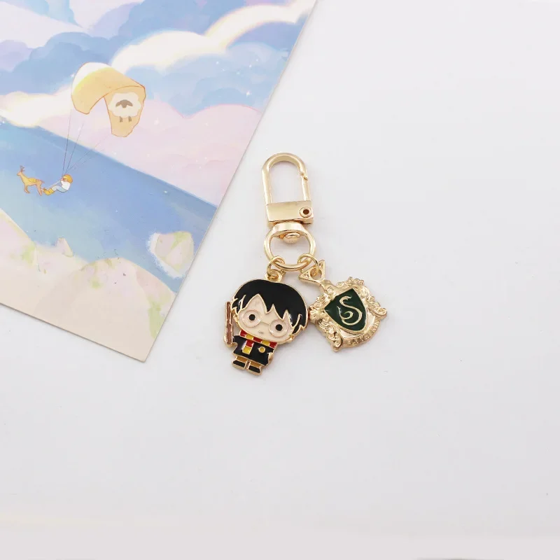 New Harry Potter Random Magic Keychain Academy Hermione Ron Alloy Creative Bag Gift Pendant Children's Toys