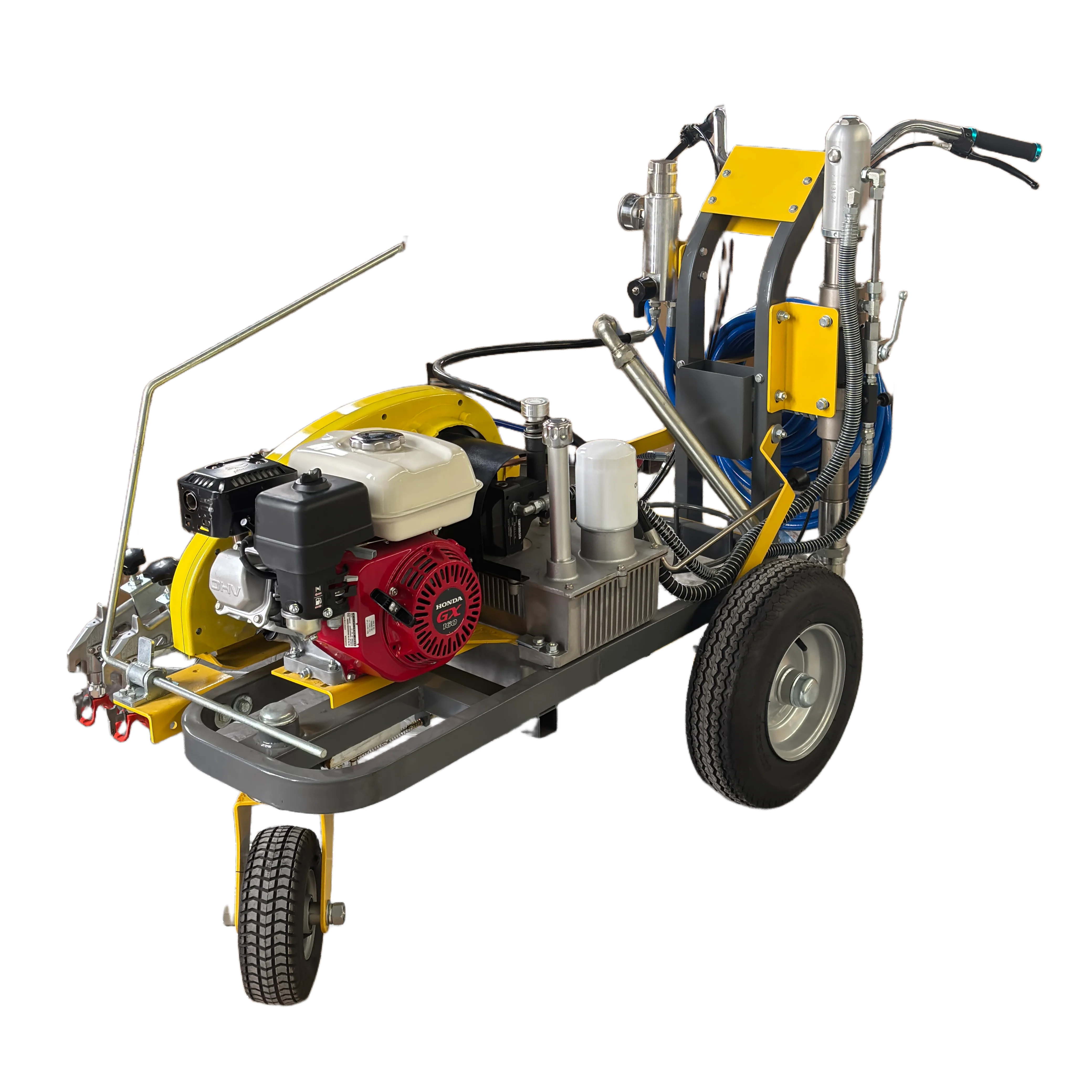 Professional Hydraulic Cold Spray Road Marking Machine Traffic Line Striping Equipment for Parking Lot and Road Safety