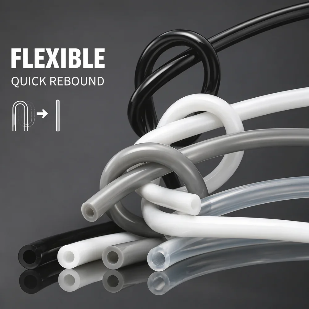Colored silicone soft rubber hose ID 2-12mm Acid and alkali resistant/Soft/sealed/water pump tea table inlet pipe