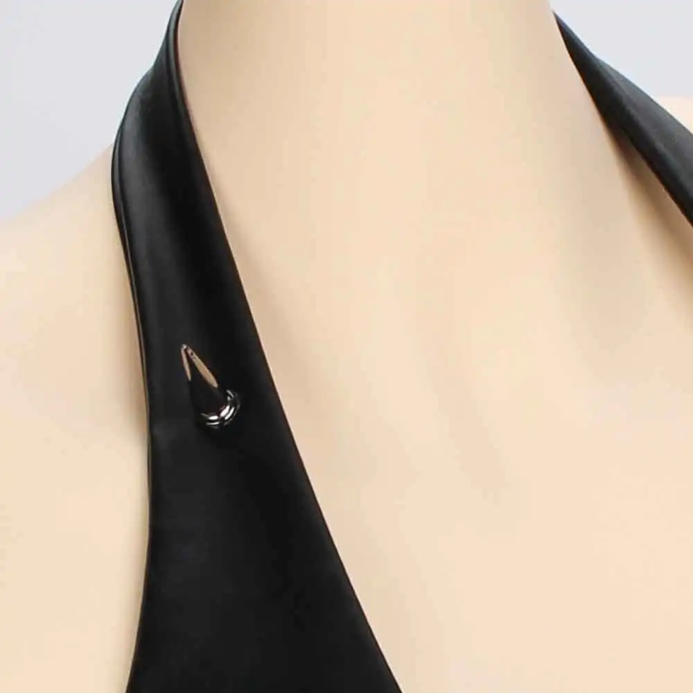 Goth Tops Y2K Punk Rock Clothes Gothic Tank Grunge Emo Clothing Eco Rave Outfits Festival Bra Festival PU leather Black E-Girls