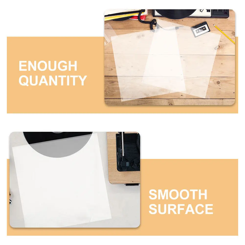 50pcs Vinyl Record Outer Sleeves – Self-Adhesive, Dustproof Protective Album Cover Bags