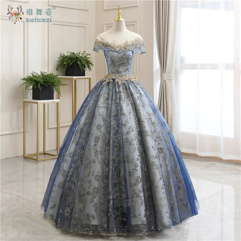 

Милые платья Quinceanera для девочек, изысканное сетчатое платье с вышивкой для дня рождения, пышная юбка, платье вокального искусства, экзаменатное платье длиной до пола