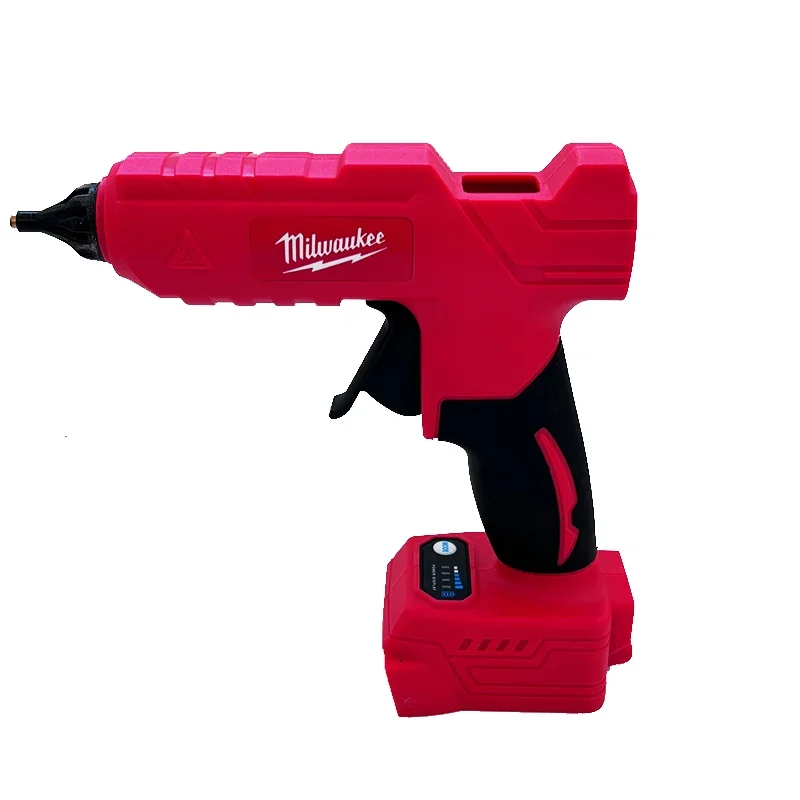 

Milwaukee 100W Electric Hot Melt Glue Gun 18V Li-ion Battery DIY Hot Melt Glue Gun For Packaging Decoration.