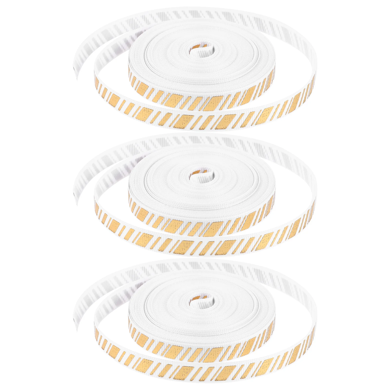 

3 Rolls 10 Yards Christmas Ribbon DIY Crafts Supplies Festive Decor Present Wrapping Holiday Bows Ribbon for Bows