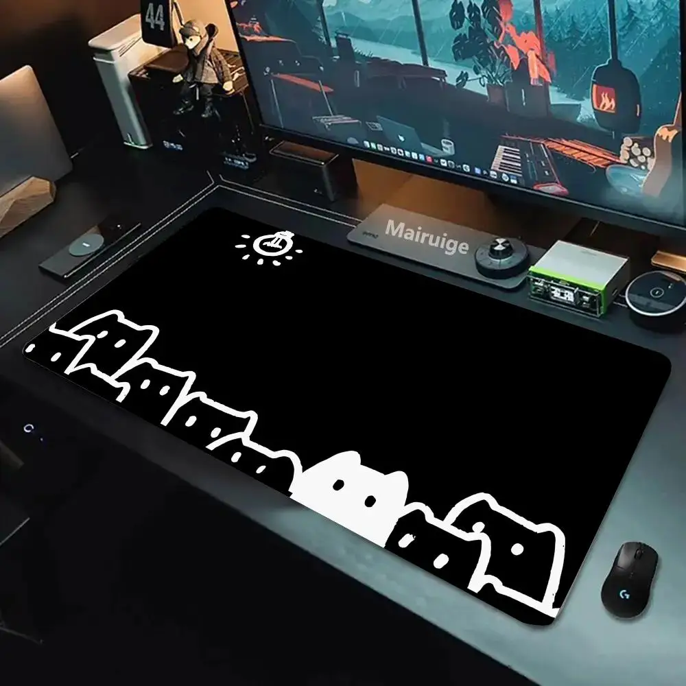 

Cute cat Mouse Pad Large Square Computer Office Game Table Mats Rubber Anti-slip Mousepads Small Decor Desk Pads playmat