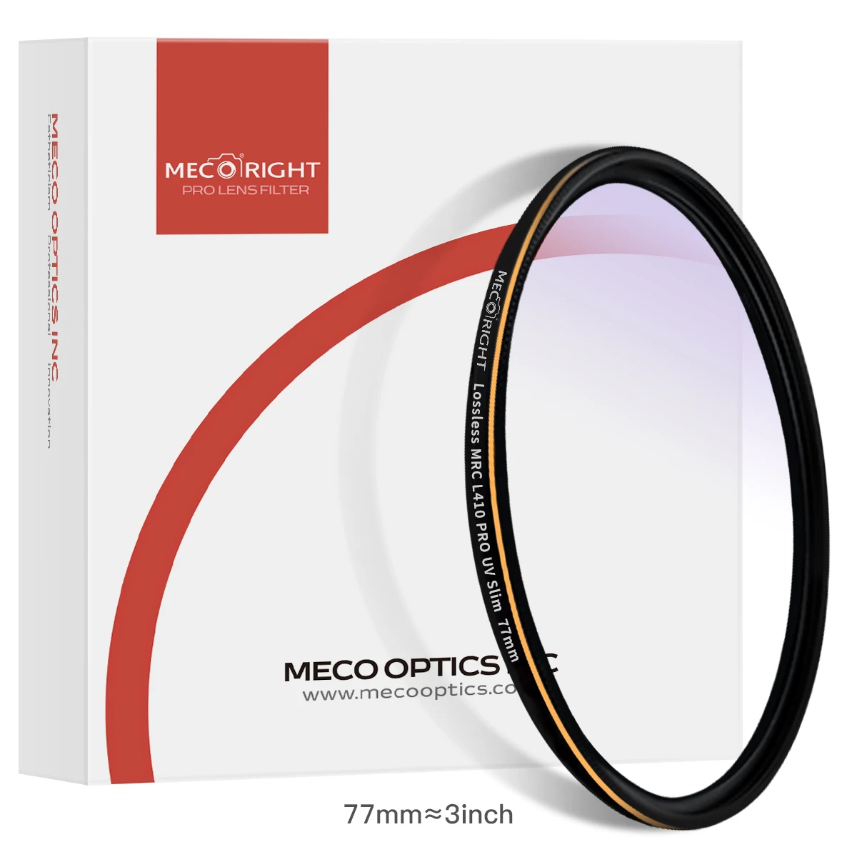 Mecoright cut off L410 MRC UV Filter Lossless Slim For Canon Sony Nikon Fuji Sigma Camera Lens 43 49 58 62 67 72 77 82 86 95mm