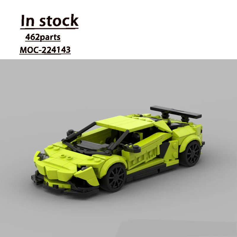 

MOC-224143 Новый классический культовый городской суперкар, модель строительного блока, 462 деталей, креативная игрушка в подарок на день рождения для мальчиков и детей