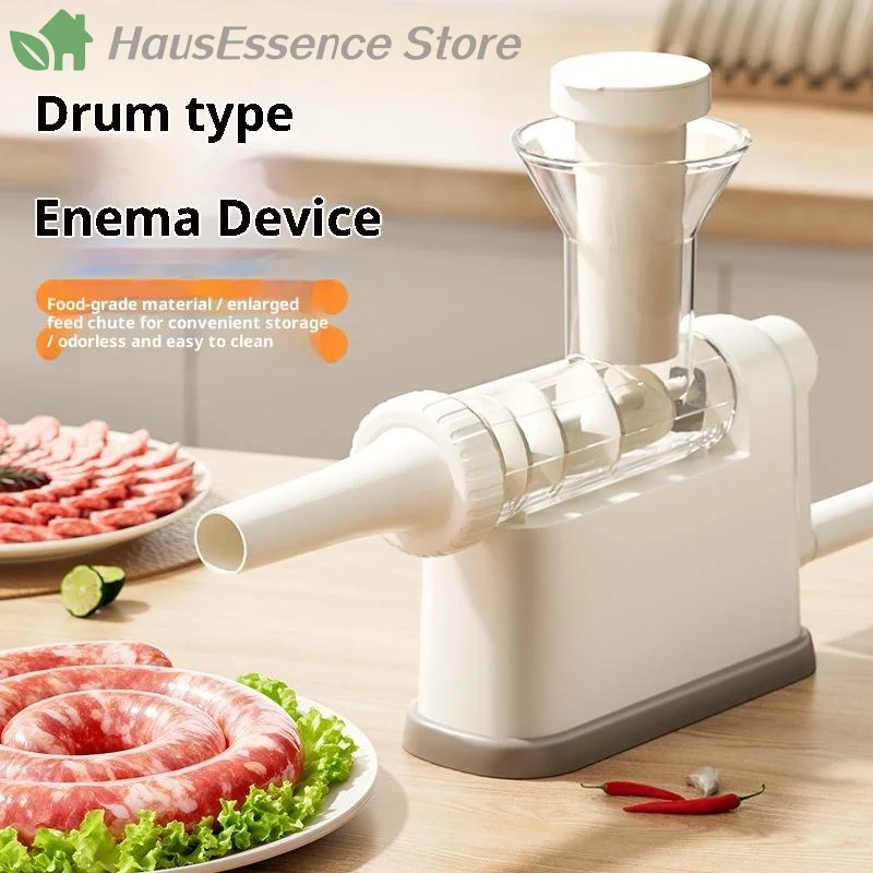 ※Manual Sausage Stuffer Machine Meat Grinder Filling Maker With Tubing Units For Household Usemade Production - Premium e