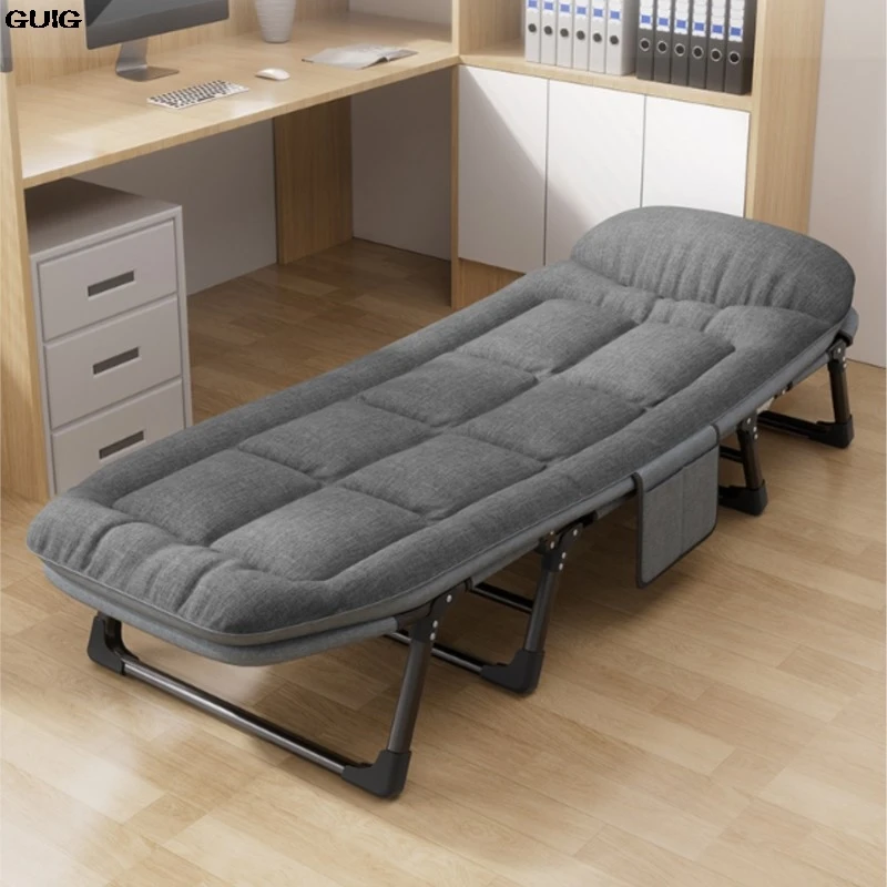 GUIG Lunch Break Rollaway Bed Mattress One Single Appliance Simple Portable Office Nap Camp Bed Multi-functional Recliner