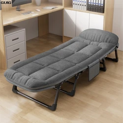 GUIG-colchón de cama plegable para el almuerzo, un solo electrodoméstico, cama de campamento portátil Simple para siesta en la oficina, sillón reclinable multifuncional