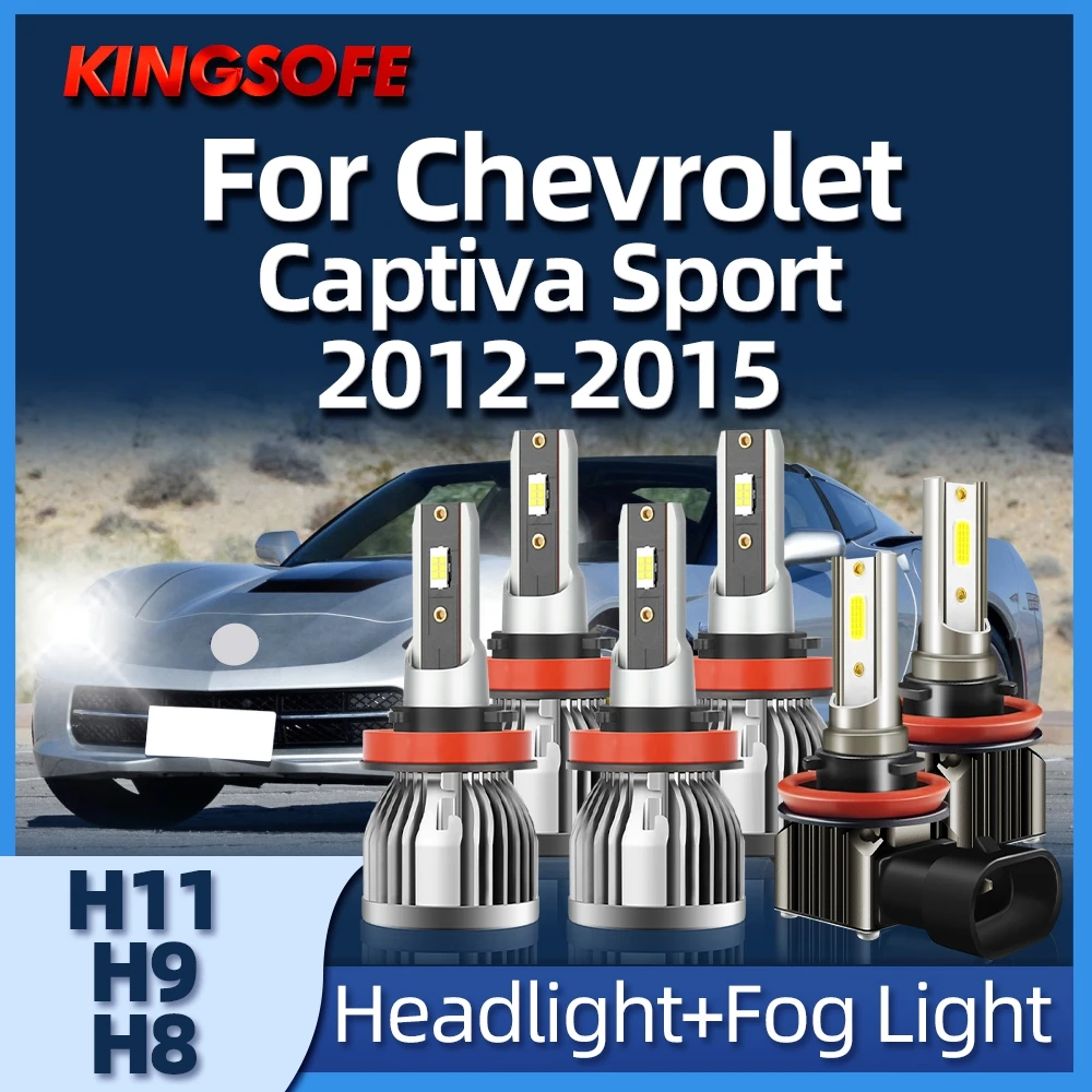 

KINGSOFE Car Headlight H11 LED H9 H8 26000LM 6000K Auto Headlamp For Chevrolet Captiva Sport 2012 2013 2014 2015