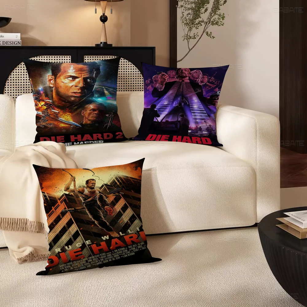 Movie Die Hard  Office Cushion Pillowcase Car Cushion Cover45X45CM Lumbar Pillowcase Sofa Pillowcover