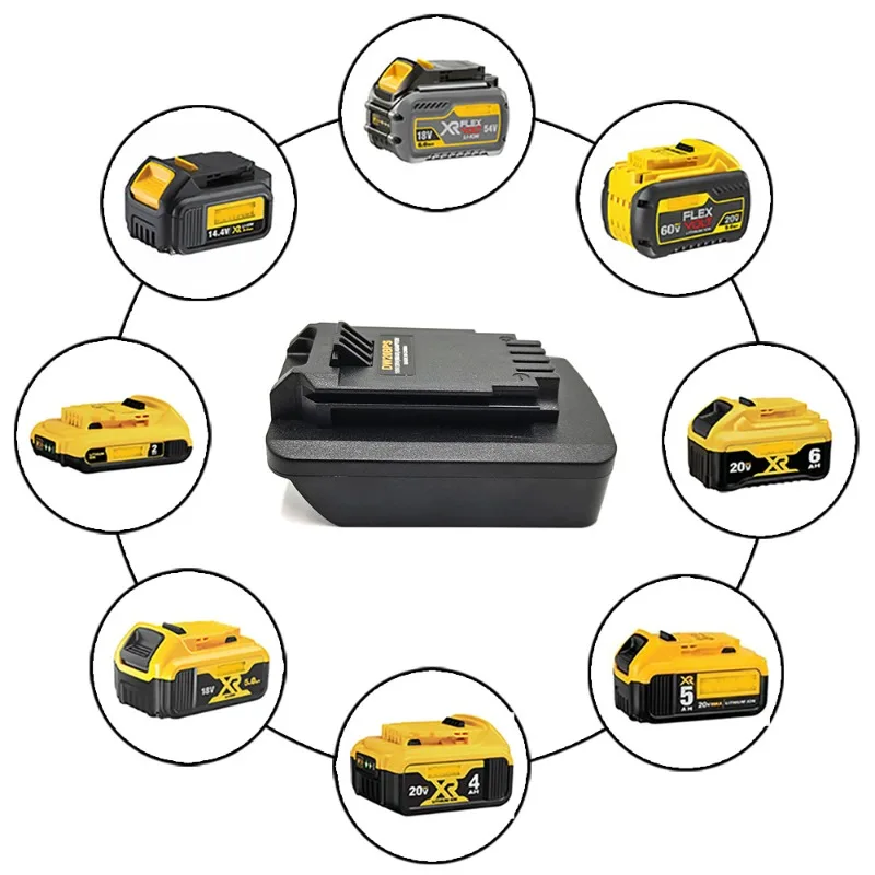 ALASICKA Battery Adapter DW20BPS for Dewalt 20V Battery Conver To for Black&Decker/Porter-Cable/Stanley 20V Lithium Battery Tool