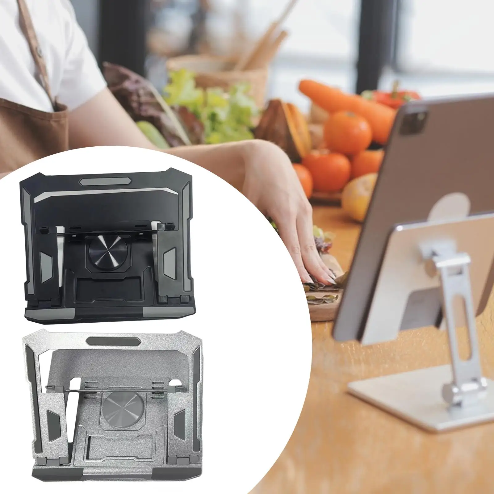 Foldable Laptop Stand Ergonomic 4 Level Height Adjustable Versatile Holder Rack for up to 17.3 inch Office Desktop Home Bedroom