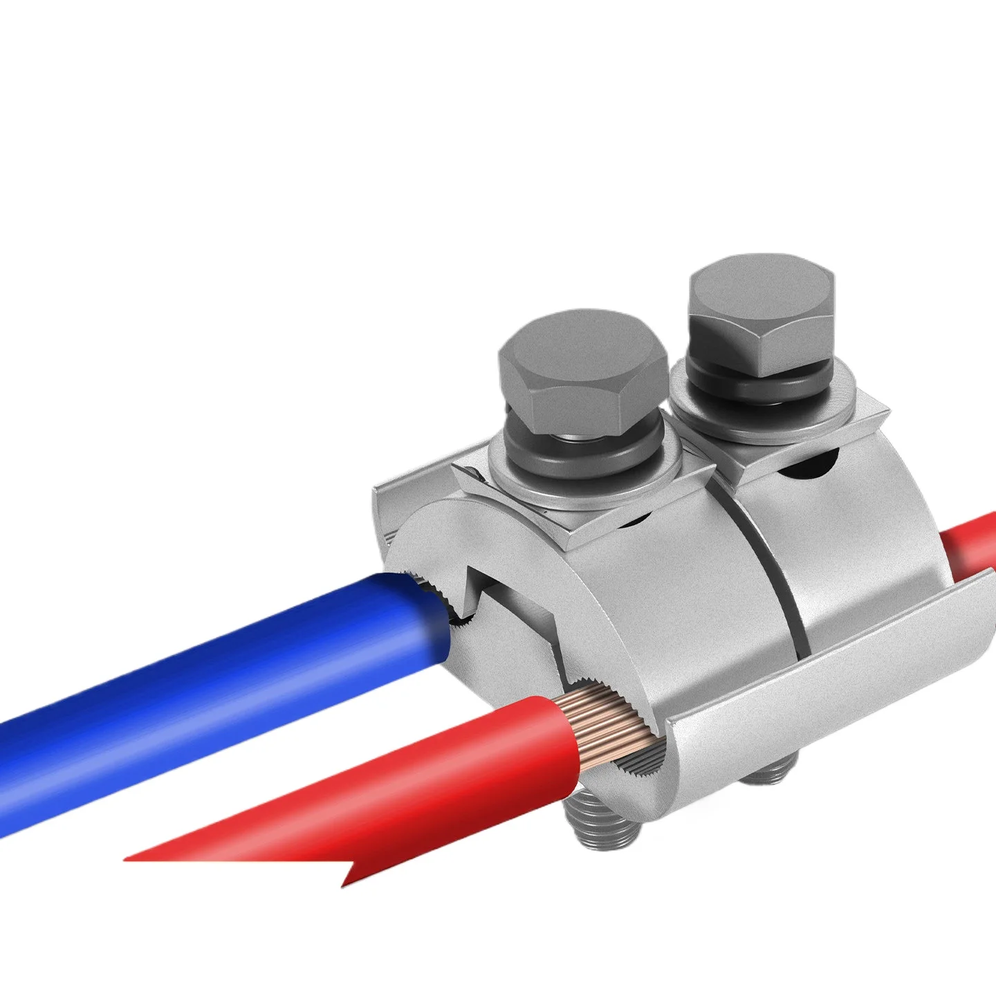 JBL Type Aluminum Parallel Groove Clamp 2 Bolts With Insulated Protective Cover Aluminum Cable Splice Connector For 16-120mm² 50