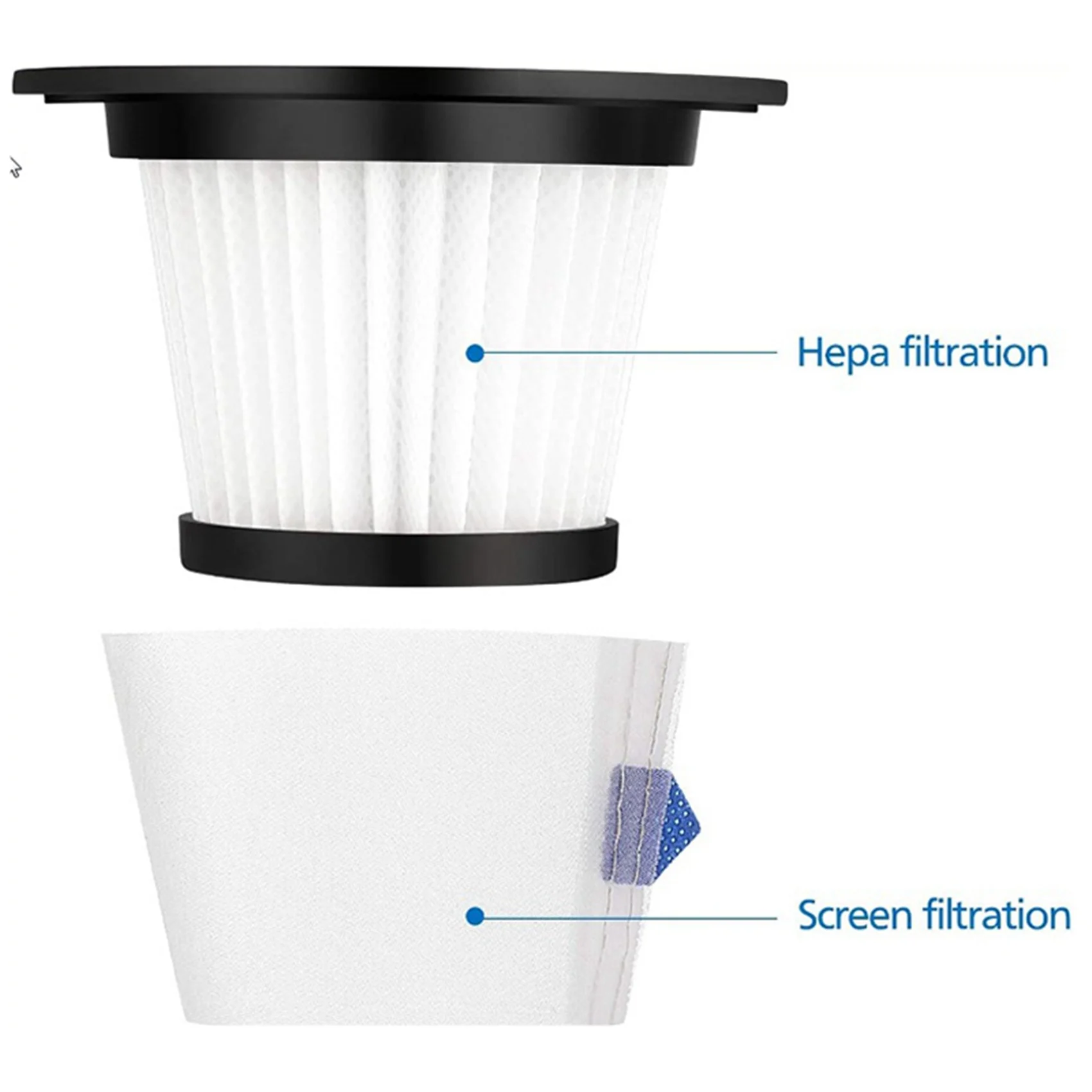 N98R 8, комплект сменных фильтров, сетчатый фильтр для беспроводного пылесоса Moosoo K17, запасные части фильтра