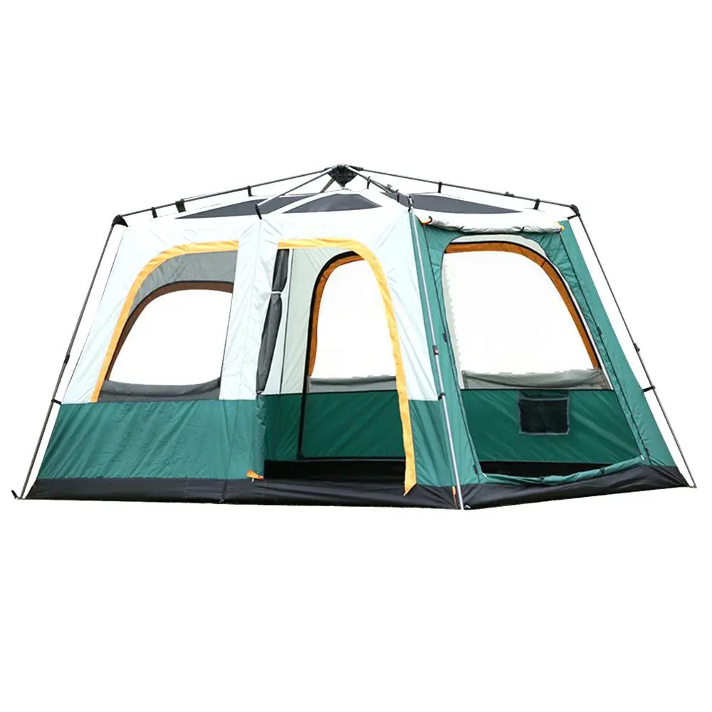 

double-layer thickened camping picnic canopy 8-10 people family rain and sun protection pergola two bedrooms
