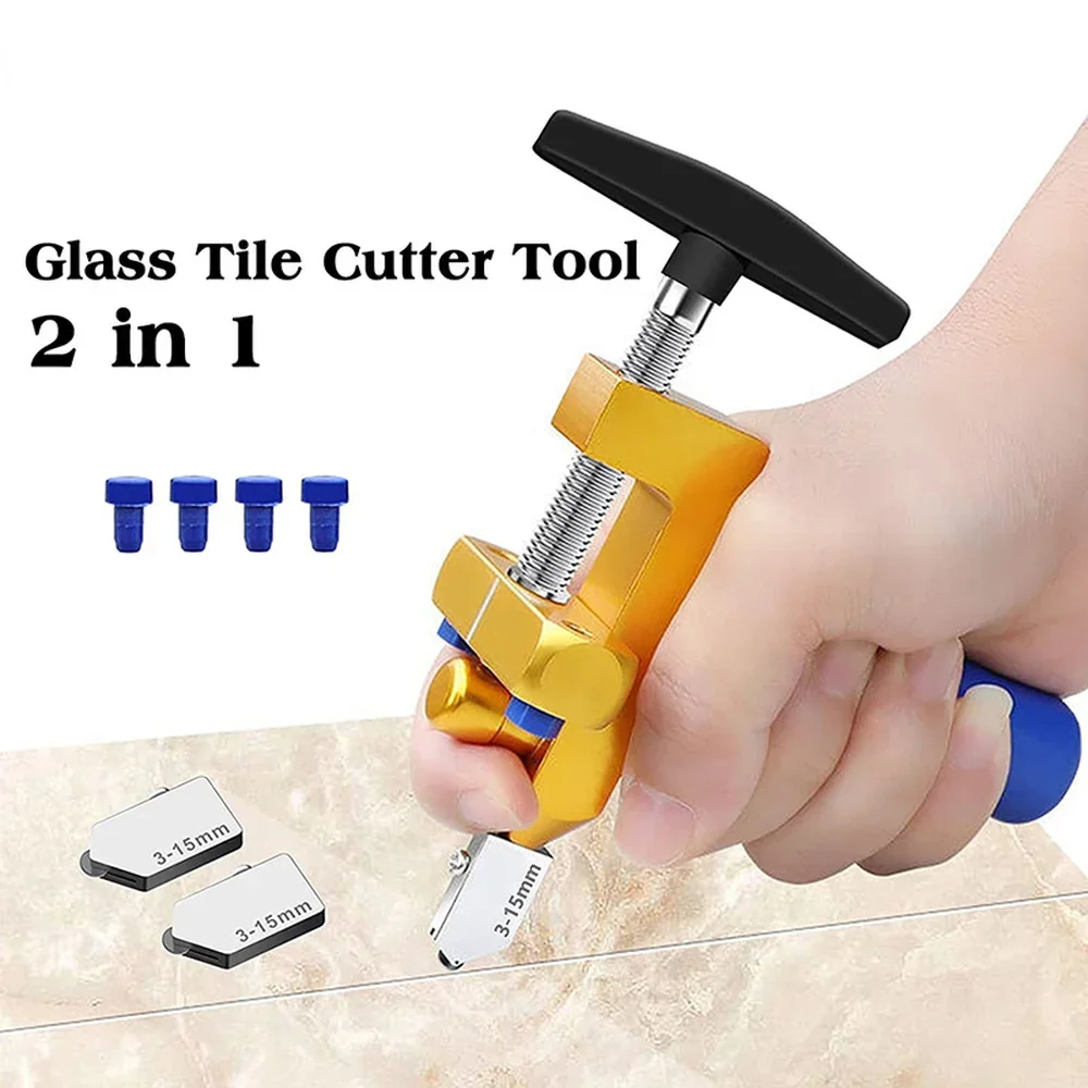 

8Pcs Professional Glass Manual Tile Cutter 2 In 1 Ceramic Tile Glass Cutting Tool Portable Construction Cutter Hand Tools