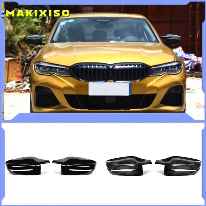 

G30 G38 Bright Black Side Wing Rearview Mirror cover caps For BMW 2 3 4 5 7 Series G20 G21 G28 G22 G11 G12 G42 M4 style LHD RHD