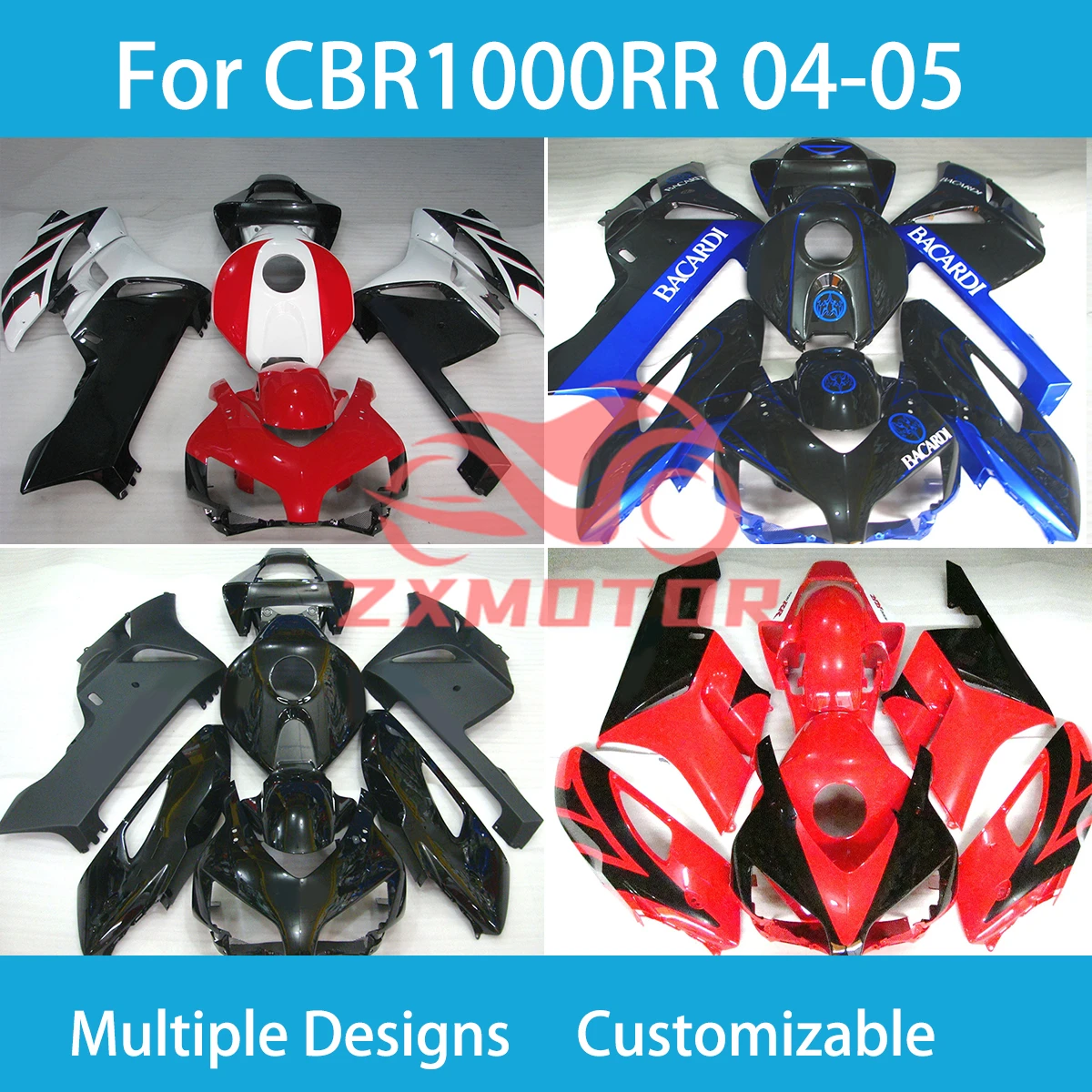 

Комплект обтекателей CBR1000RR 04 05 Prime для Honda CBR 1000RR 2004 2005 ABS, комплект обтекателей для кузова мотоцикла