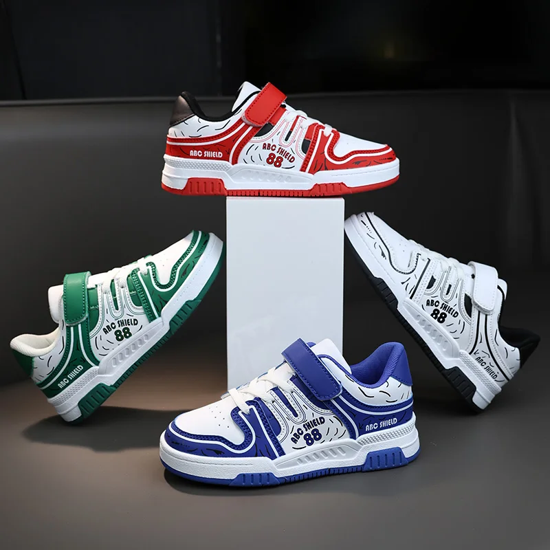 

Новая Всесезонная маленькая белая обувь Детская Спортивная повседневная обувь 8 видов цветов 28-39