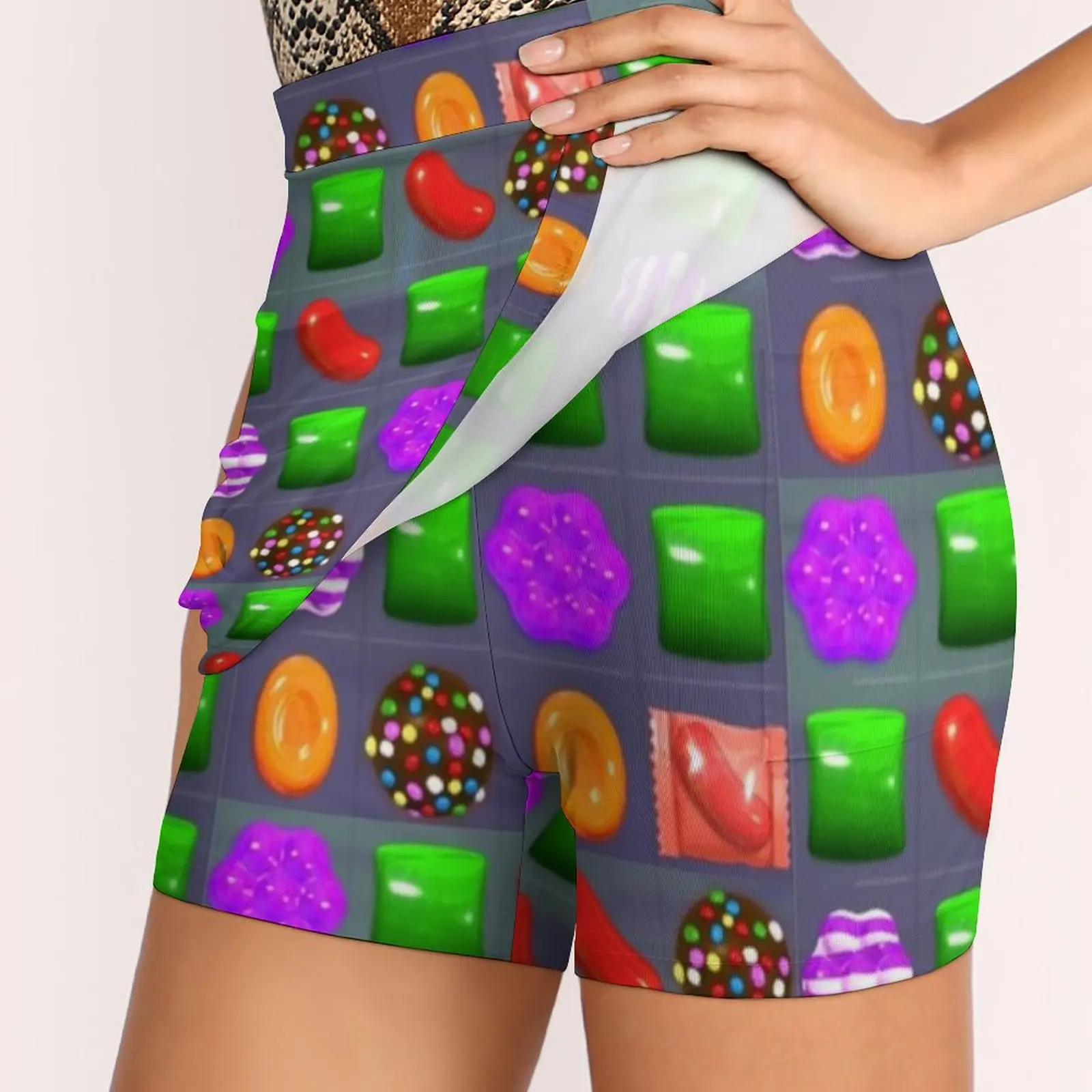 Candy Combo Candy Crush Skirts Woman Fashion 2022 Pant Skirt Mini Skirts Office Short Skirt Candy Crush Combo Gaming Online