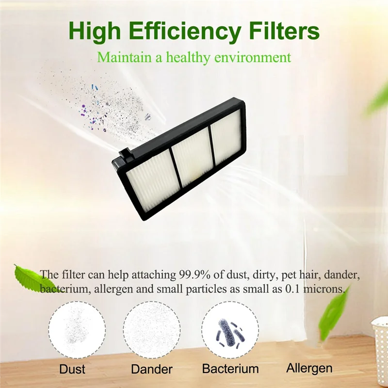 

BHBD-For Irobot Roomba 900 800 Series, 980 960 860 850 861 866 870 890 Vacuum Main Side Brush Hepa Filter Accessories