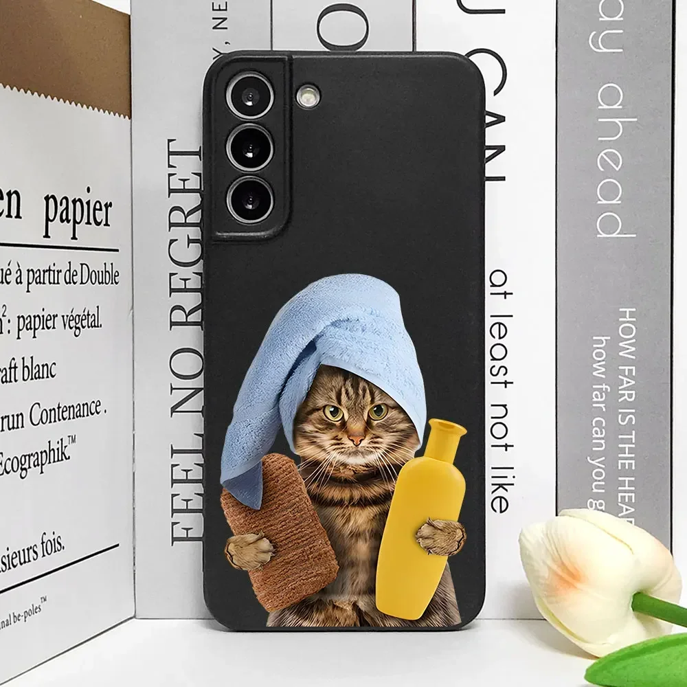 Funny Milk Bread Cat Phone Case for Huawei Honor 90 70 100 Pro Nova 10 11 9 P 60 P30 Mate 50 Pro Art Soft Silicone Covers Fundas