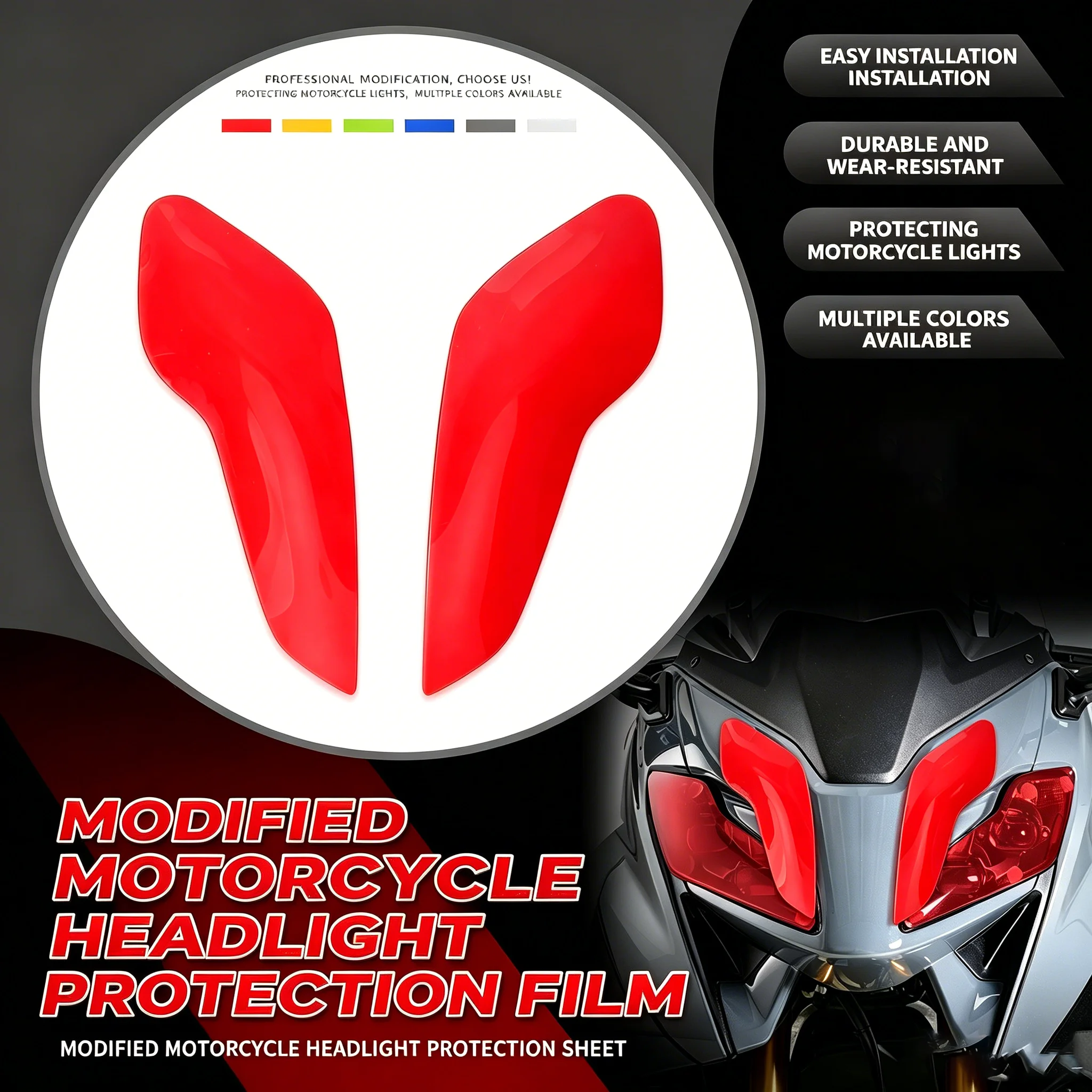 

Motorcycle Accessories Front Headlight Guard Head Light Lens Cover Protector Fit For TMAX560 2022-2024