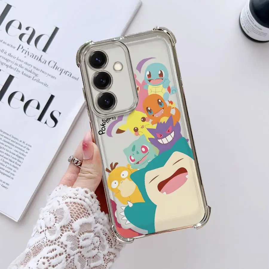 حافظة لهاتف سامسونج جالاكسي A15 A35 A36 A26 A52 A17 A13 A33 A21s A16 A24 A25 غطاء شفاف #5