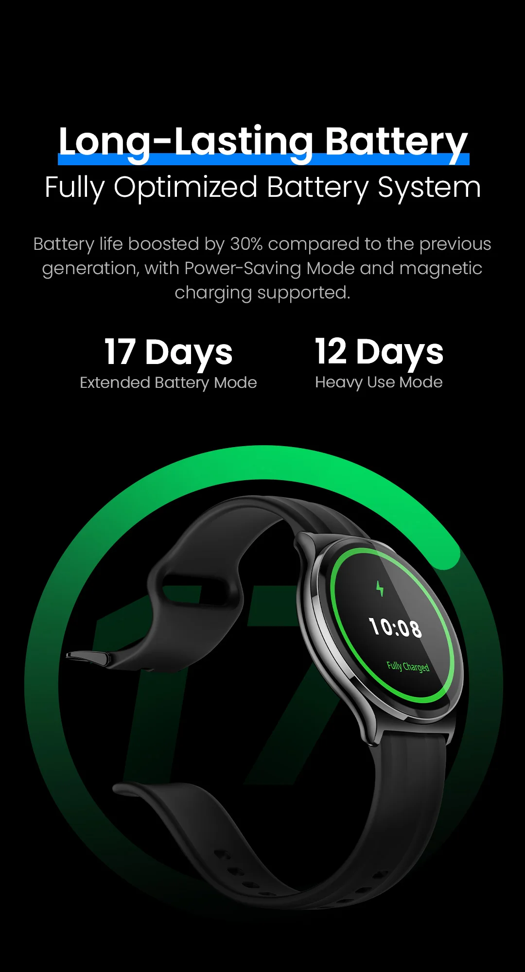 HAYLOU Solar Lite 2 Smartwatch 1,43'' AMOLED-Display 24h Gesundheitsüberwachung 150+ Sportmodi Sprachanrufe Smartwatch 1ATM – Detail 7
