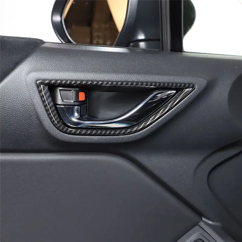WF-Car Interior Retrofit Accessories Inner Door Handle Frame For Toyota 86 Subaru BRZ 2022 ABS Retrofit Parts