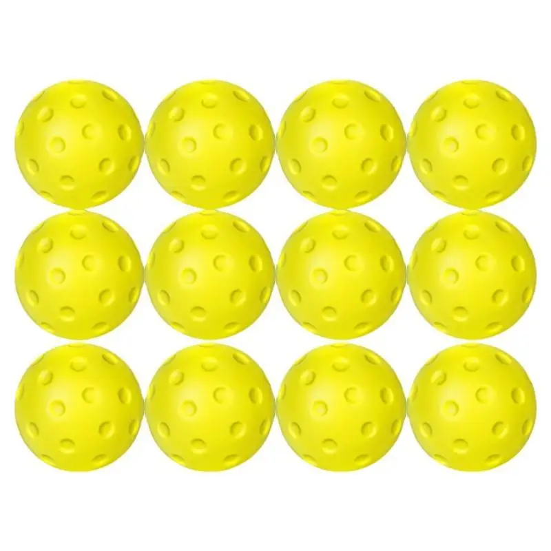 New Silent Pickleball Balls Quiet Foam Pickleballs Practice Balls With Exact Real Ball Bounce PU Pickleball Ball For Indoor Use