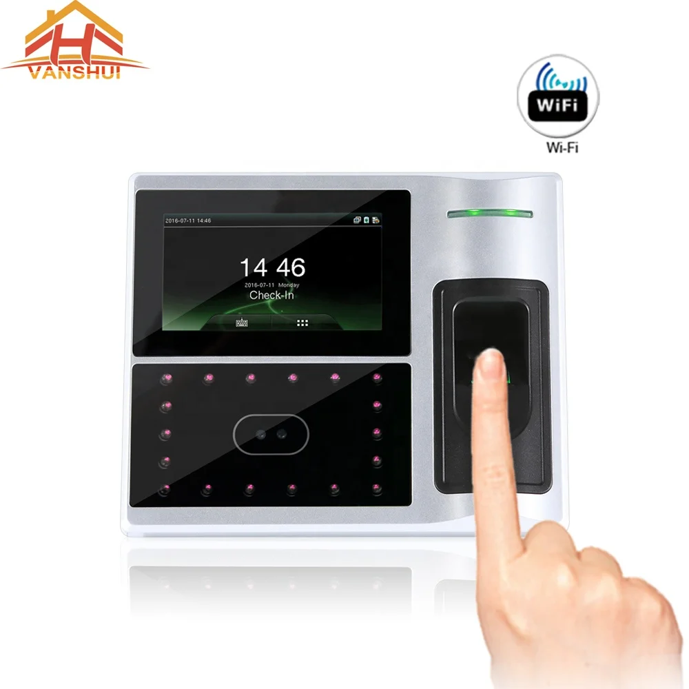 Biometric Facial and Fingerprint Time Attendance and Access Control with WiFi Function