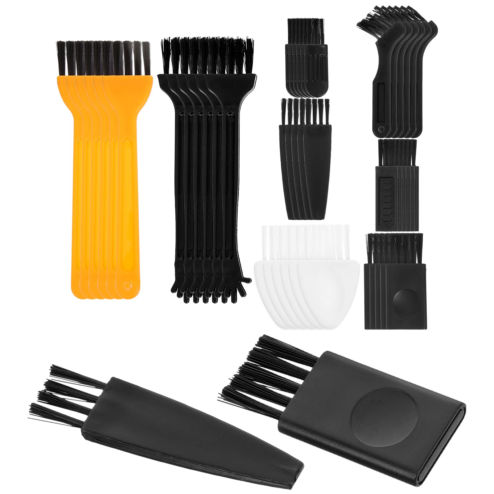 

48pcs Cleaning Brush for Razor Keyboard Car Dashboard Trimmer Multi Functional Soft PP Mini Static Electricity Dust Removal