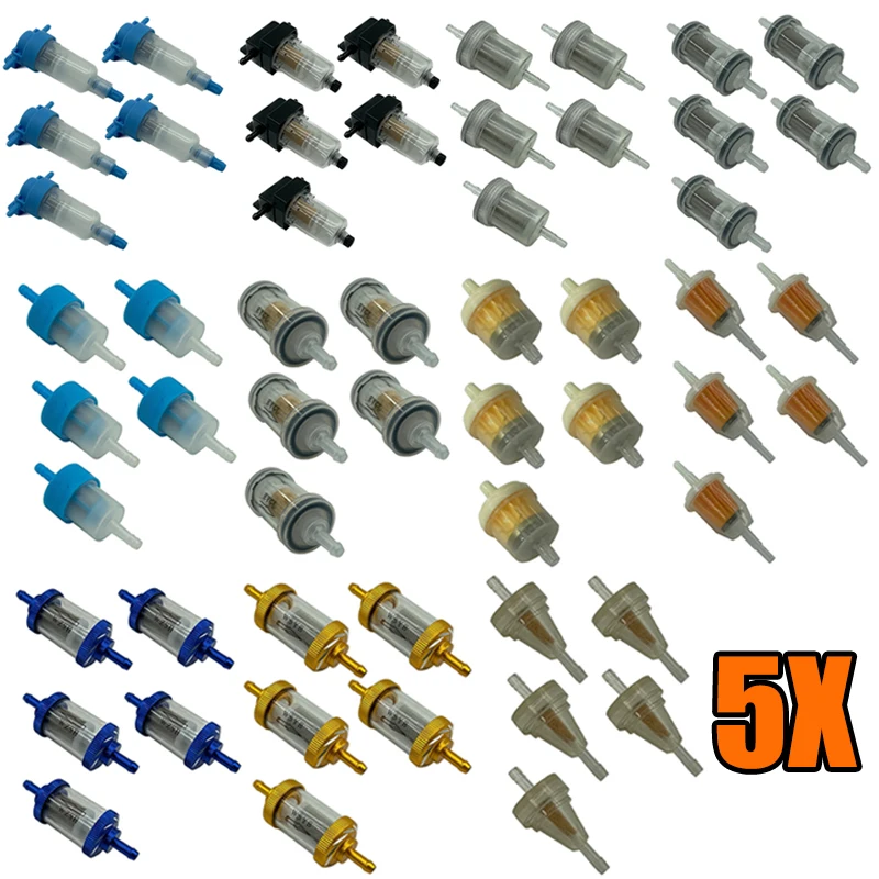 

5X Universal Air Diesel Filter Parking Heater Accessories Fuel Oil Filter Water Separator Replacement Fit Truck Bus Caravan Boat